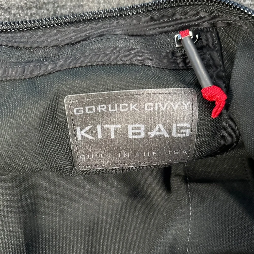 GORUCK Civvy Kit Bag Duffle Unisex OS Black Good Tactical Made in USA 32L